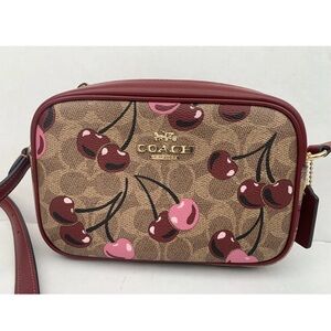 COACH Mini Jamie Signature Cherry Crossbody Bag